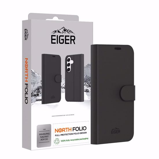 Picture of Eiger Eiger North Folio Case for Samsung Galaxy A34 5G in Black