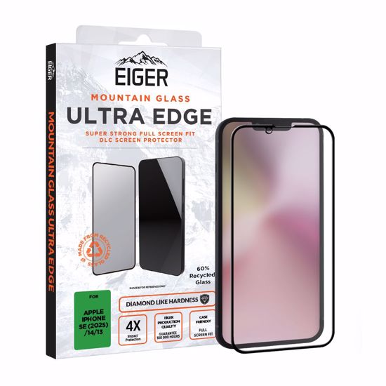 Picture of Eiger Eiger Mountain Glass Ultra EDGE Screen Protector GRS for Apple iPhone 16e/ 14/ 13